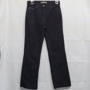 Levis 512 Jeans Bootcut Womens Size 6M Perfectly Slimming Black Denim Pants